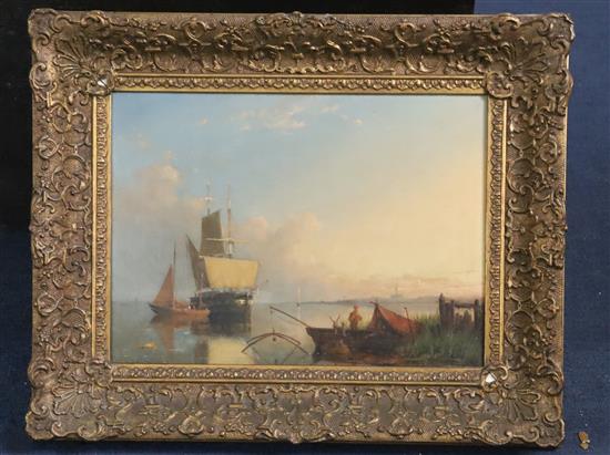 William Raymond Dommersen (1850-1927) Nr Schiedam, Holland 10.5 x 14.5in.